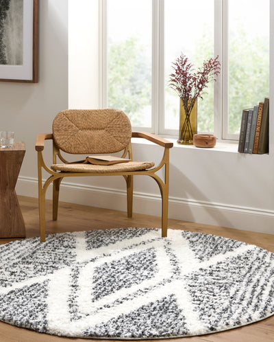 Surya Deluxe Shag DXS-2309 Black Area Rug by LIVABLISS