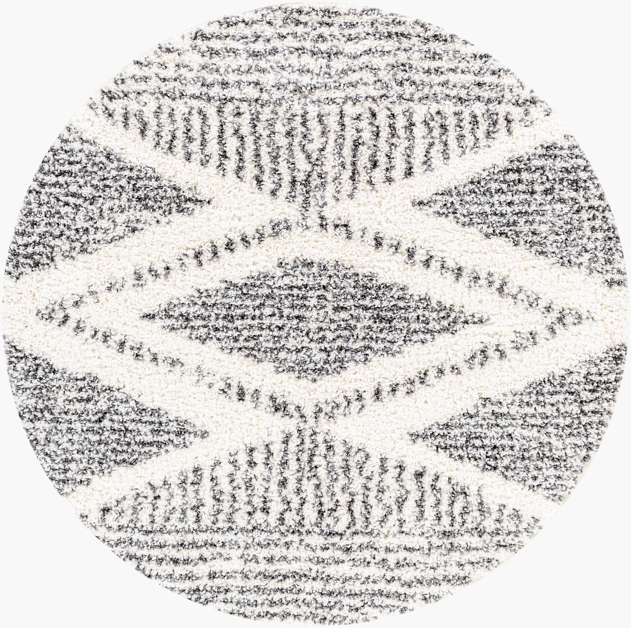Surya Deluxe Shag DXS-2309 Black Area Rug by LIVABLISS