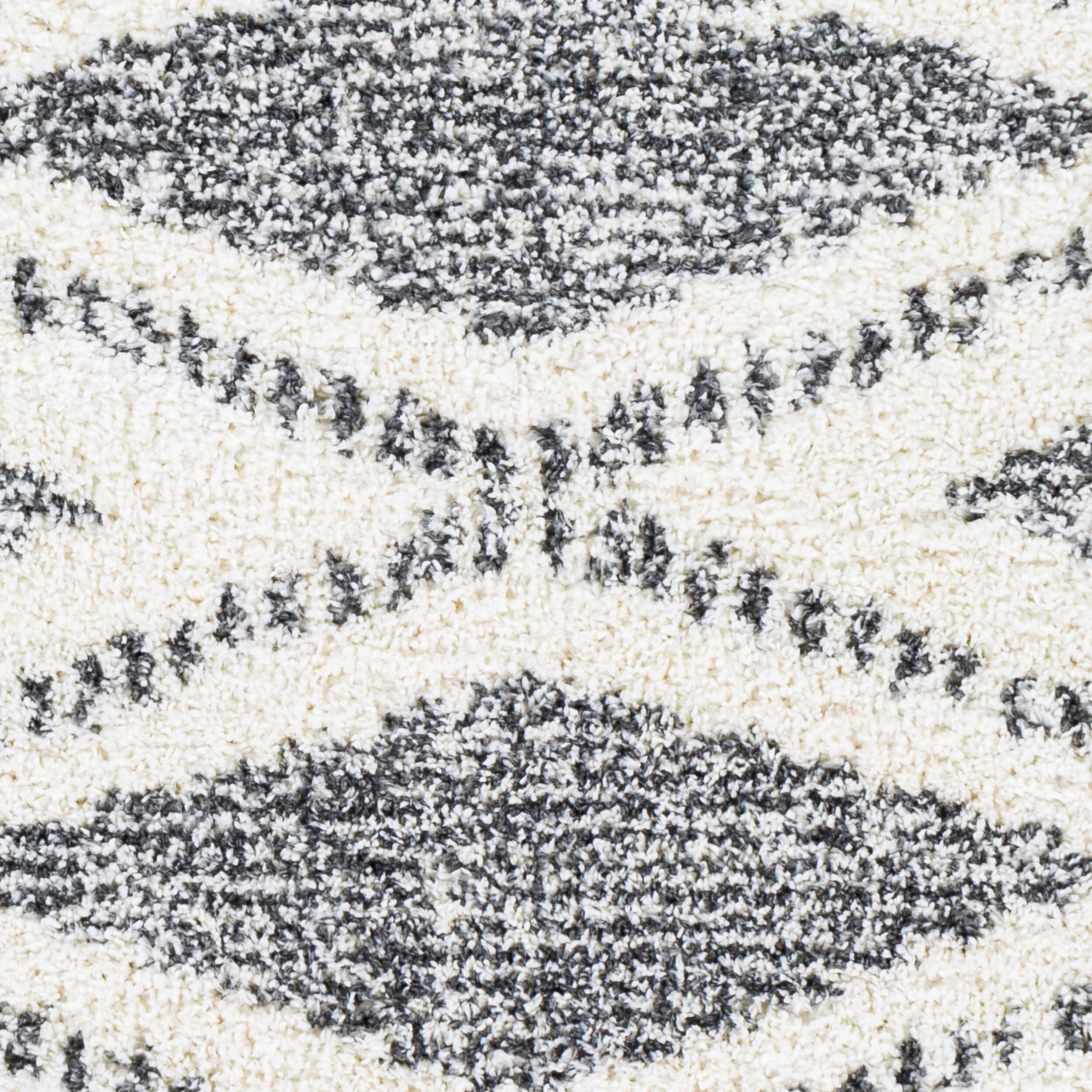 Surya Deluxe Shag DXS-2309 Black Area Rug by LIVABLISS