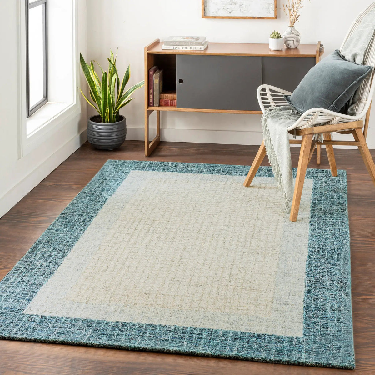LIVABLISS Elena EAE-2300 Teal Area Rug