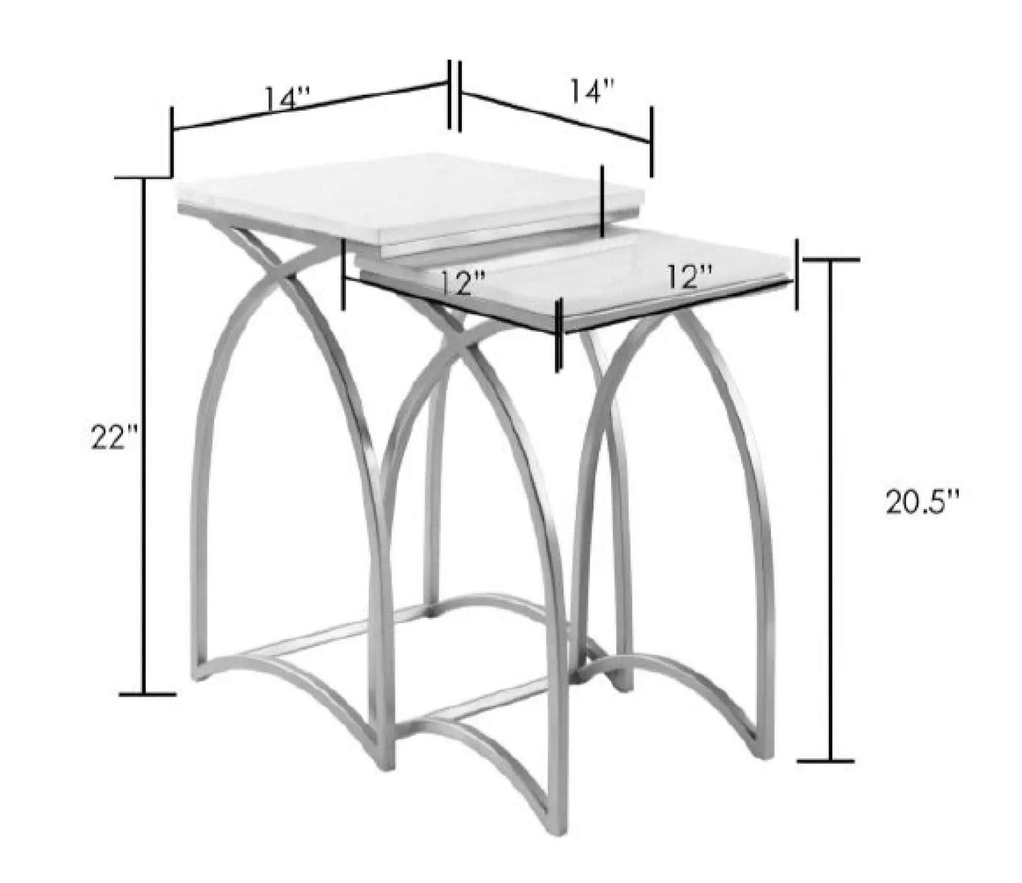 Evana EAN-001 Nesting Tables by LIVABLISS