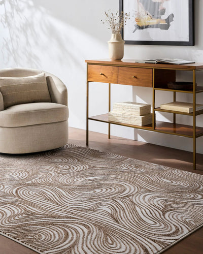 Livabliss x Elle Decor Grenelle EDGN-2305 Taupe Area Rug
