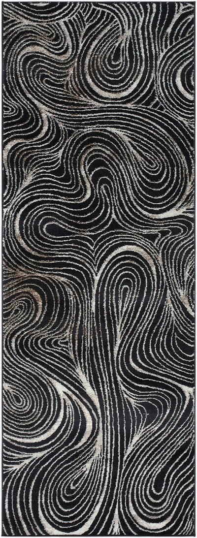 Livabliss x Elle Decor Grenelle EDGN-2306 Black Area Rug