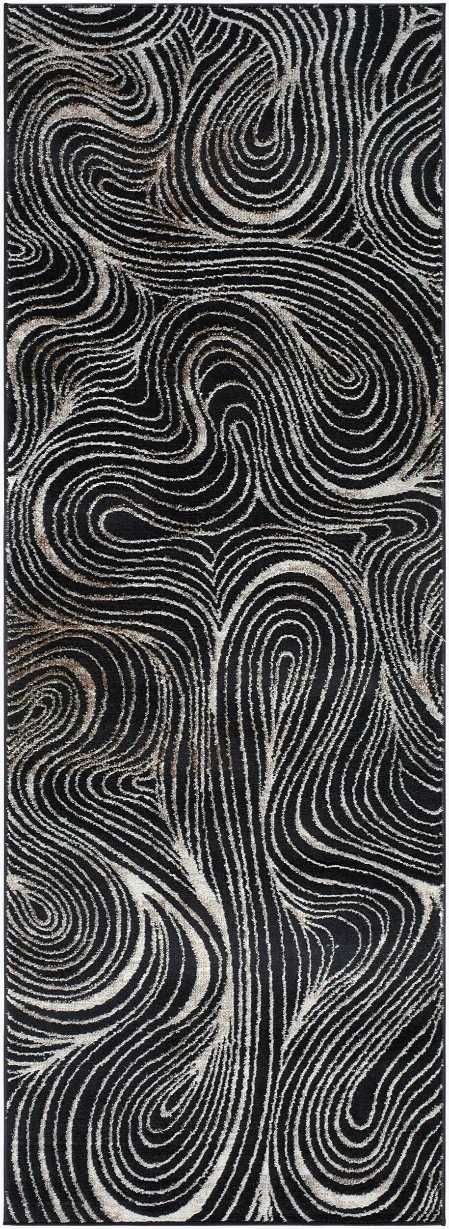 Livabliss x Elle Decor Grenelle EDGN-2306 Black Area Rug