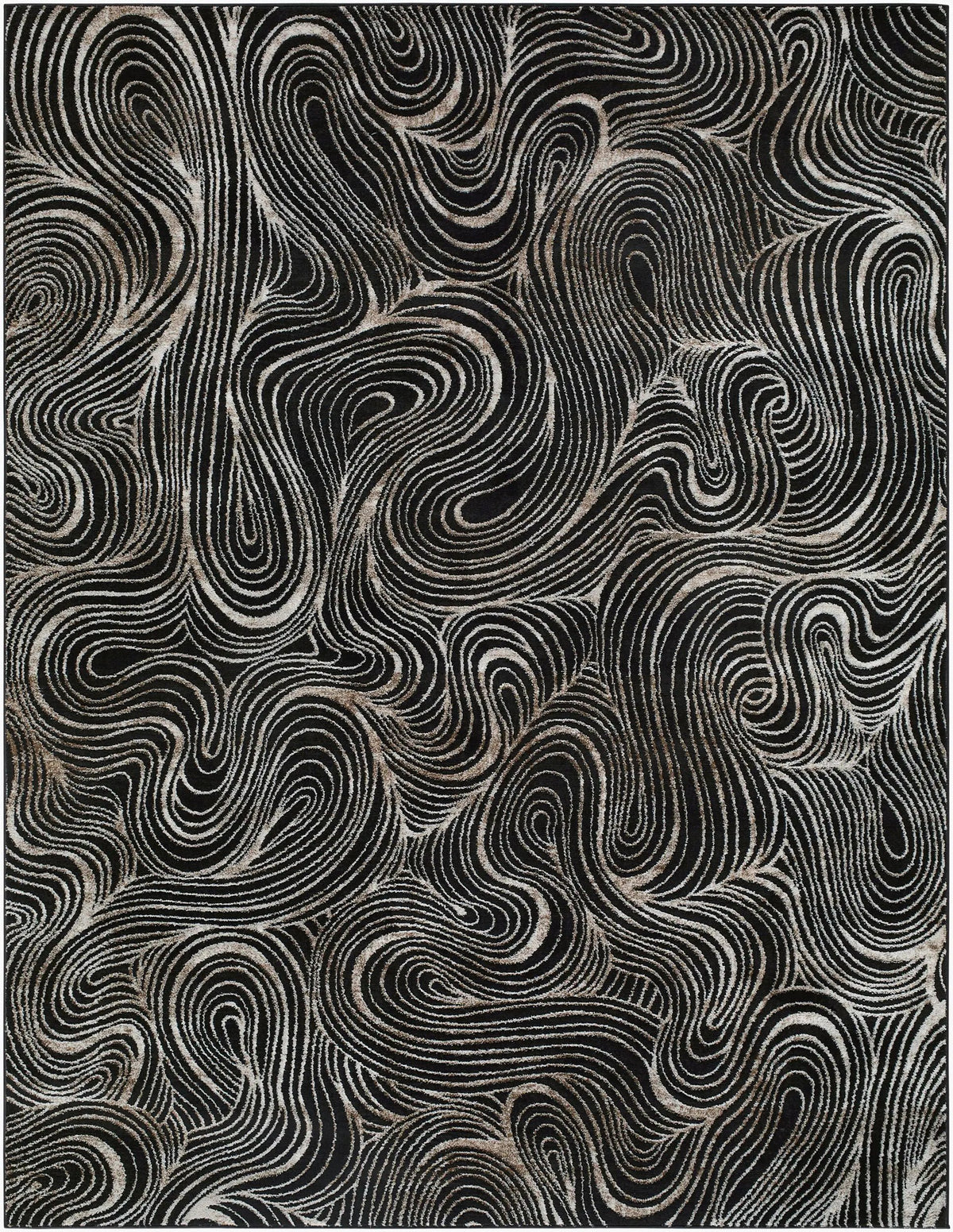Livabliss x Elle Decor Grenelle EDGN-2306 Black Area Rug