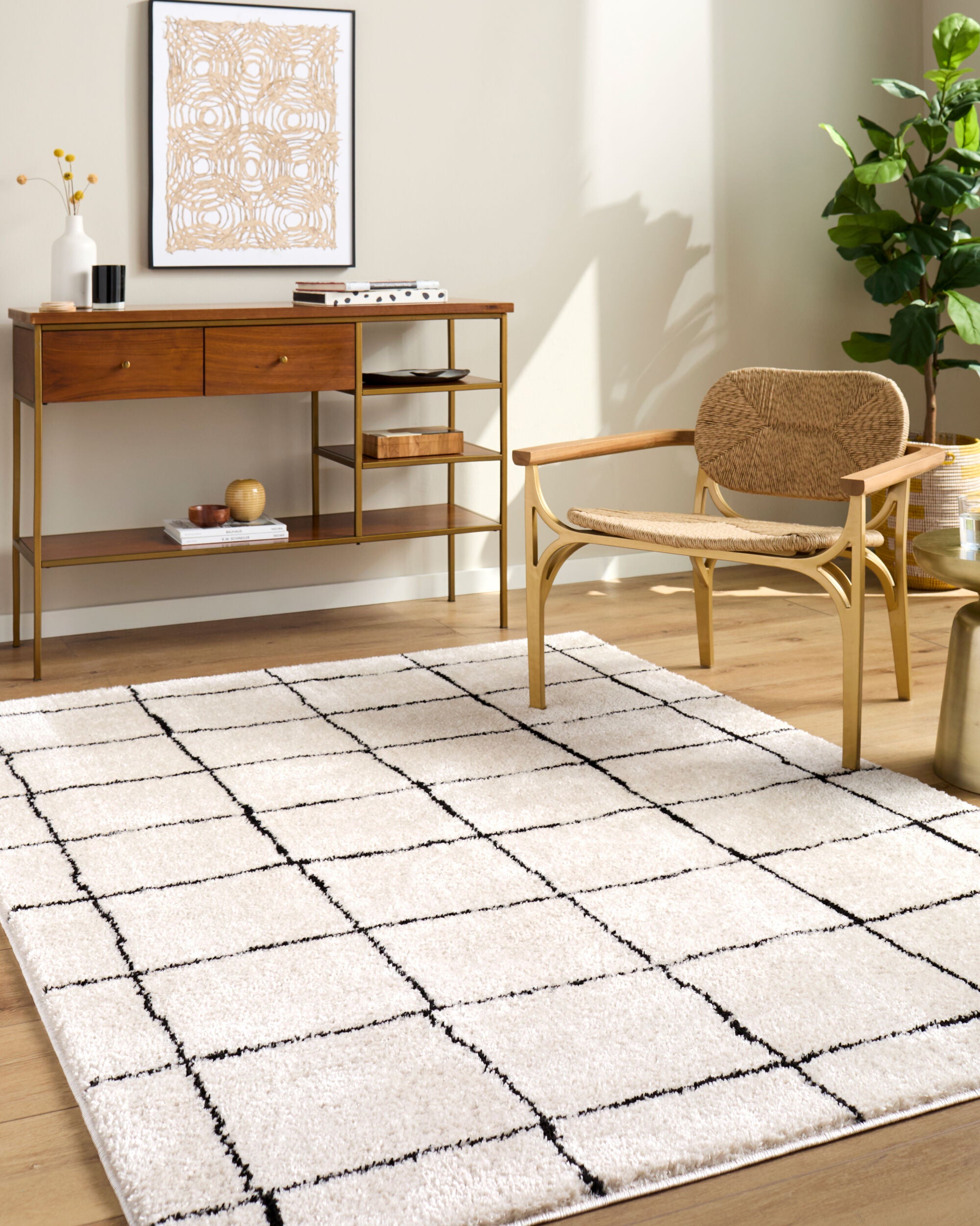 Elle Decor x Livabliss Rivoli EDRV-2300 Cream Area Rug