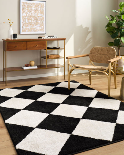 Elle Decor x Livabliss Rivoli EDRV-2305 Black Area Rug