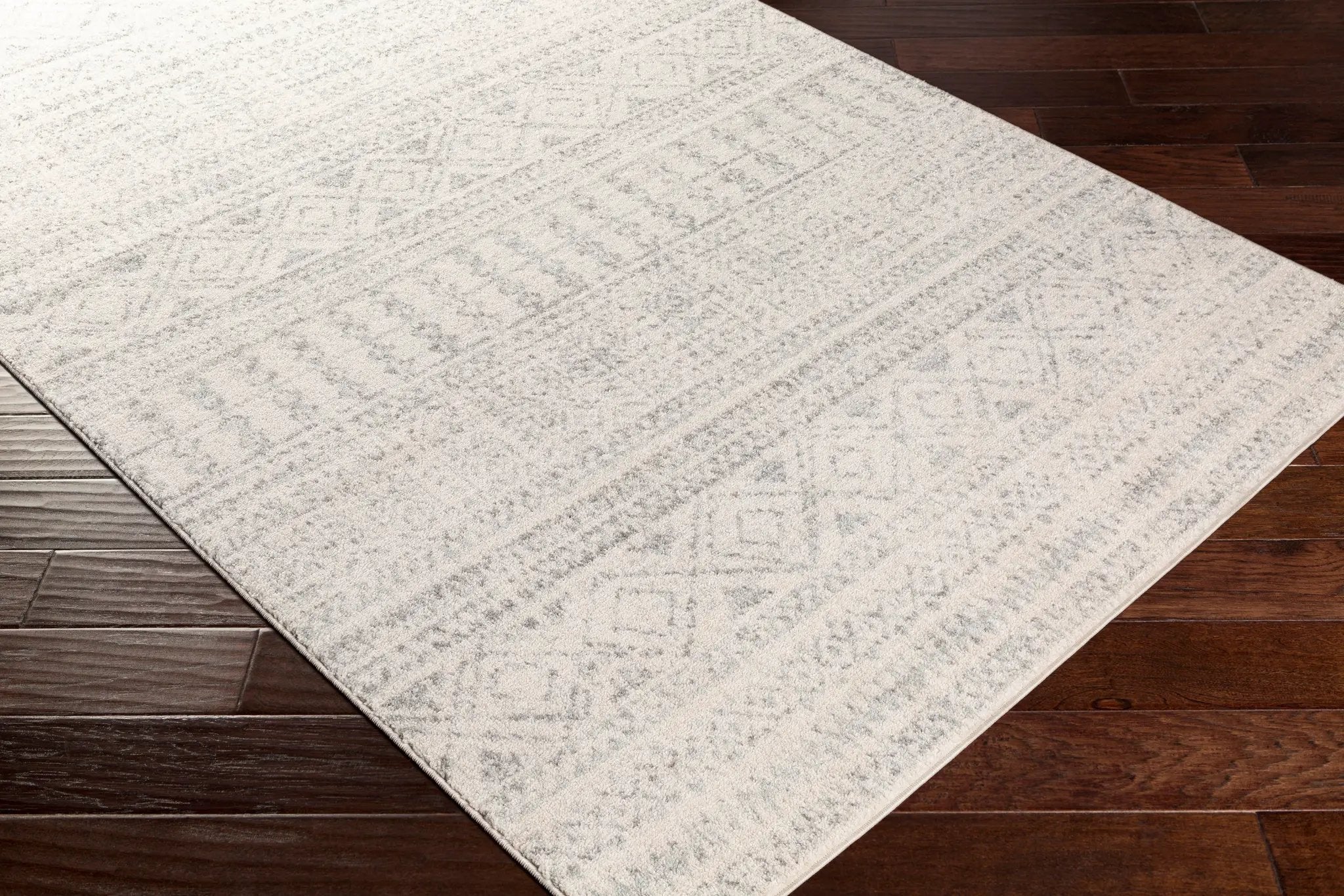 Elaziz ELZ-2354 Gray Area Rug by LIVABLISS