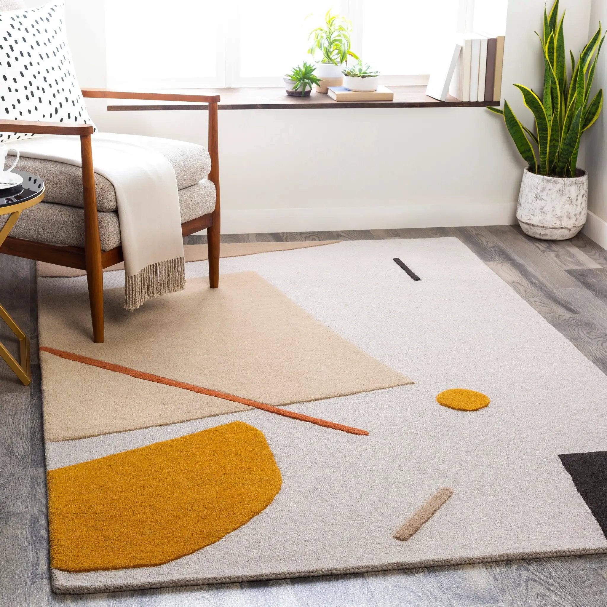 Emma EMM-2300 Rust Area Rug by LIVABLISS