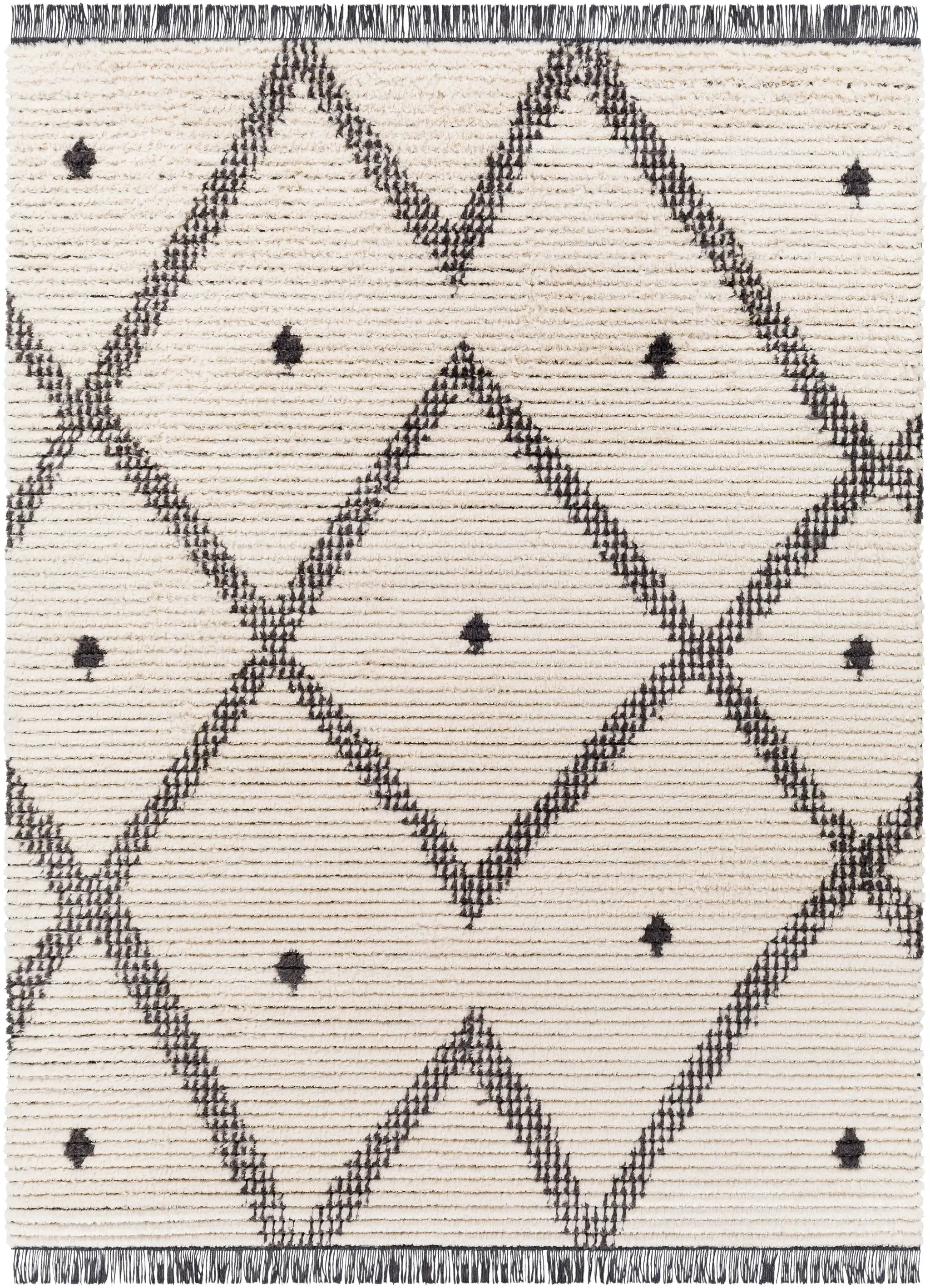 Enzo ENZ-2301 Black Area Rug by LIVABLISS