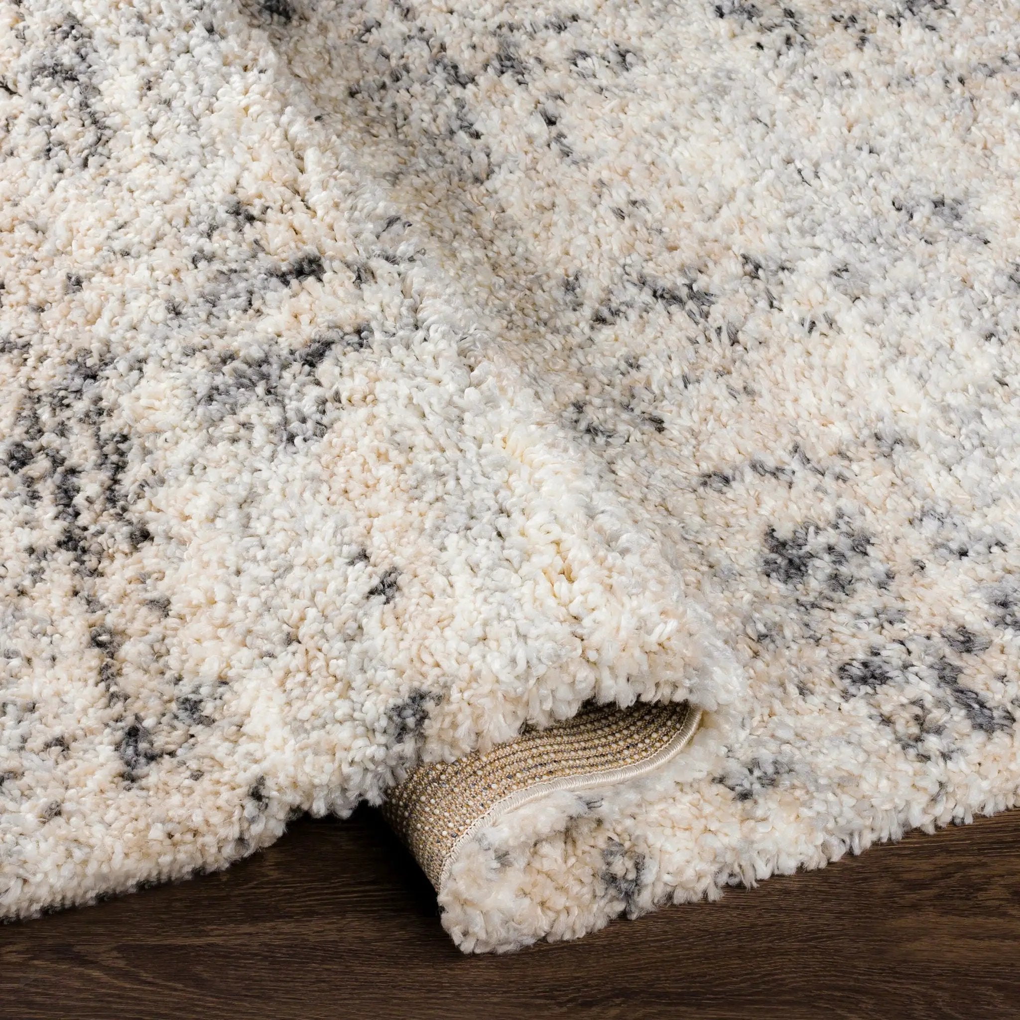 Eskimo Shag ESG-2300 Black Area Rug by LIVABLISS