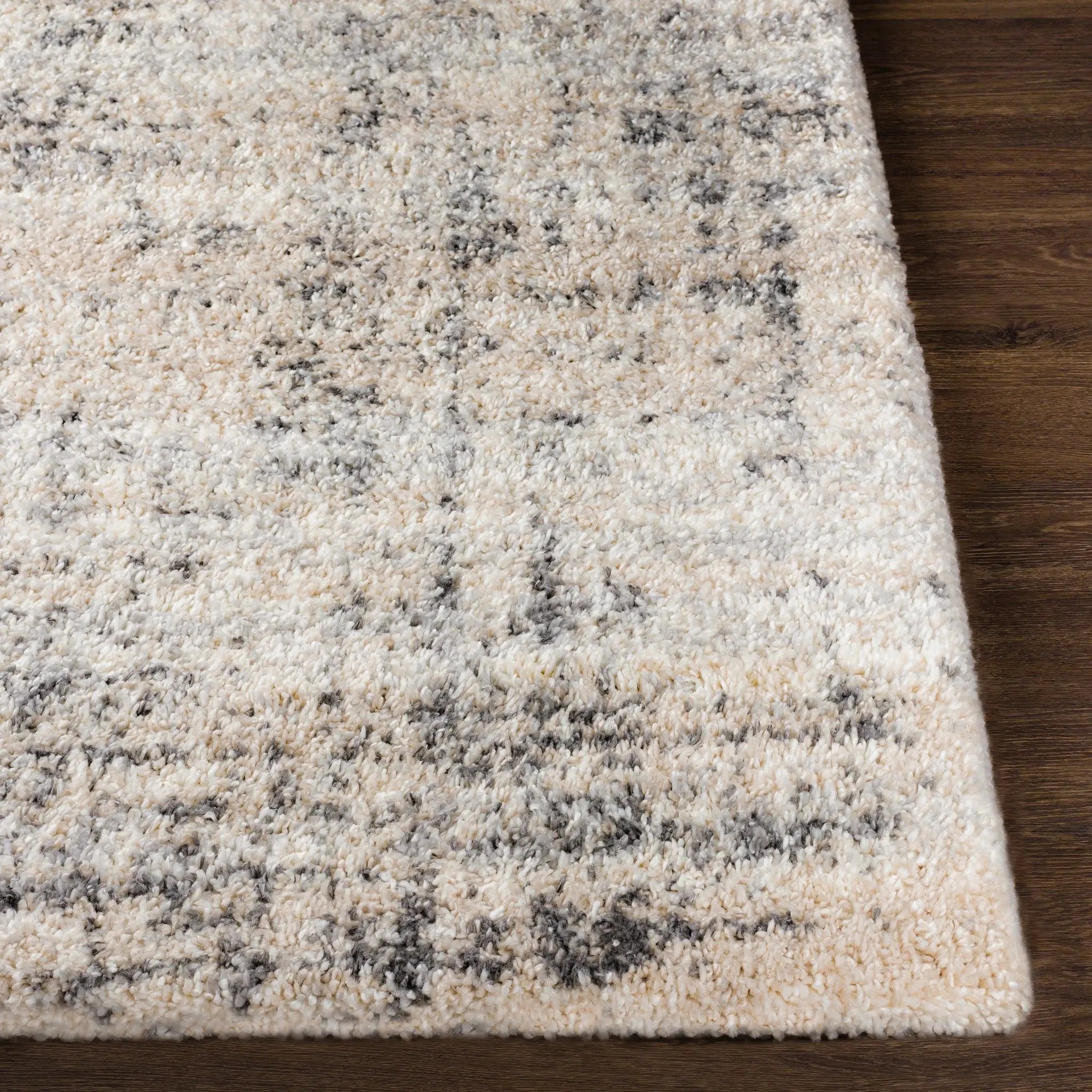 Eskimo Shag ESG-2300 Black Area Rug by LIVABLISS