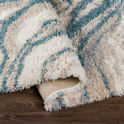 Surya Eskimo Shag ESG-2305 Blue Area Rug by LIVABLISS