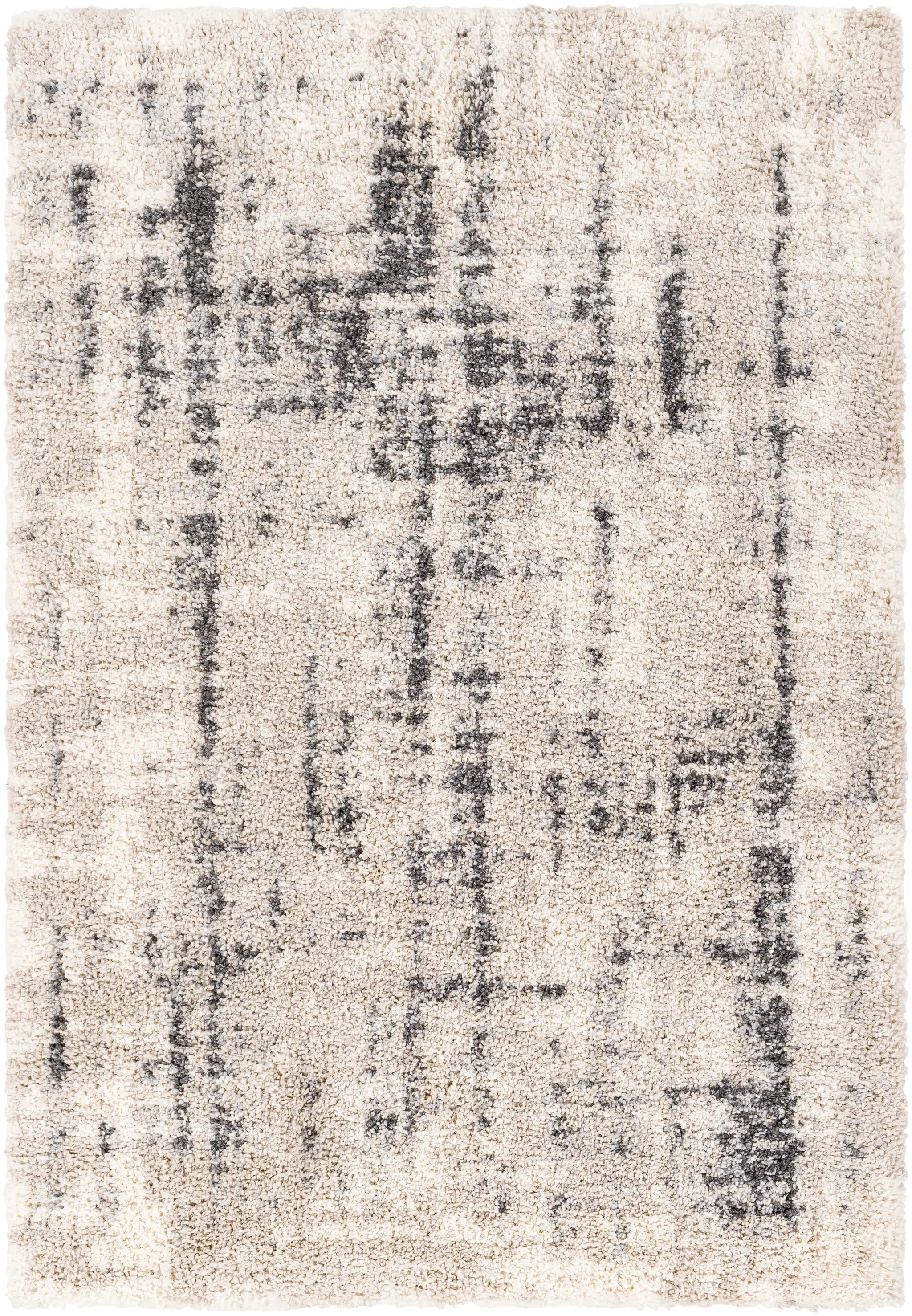 Eskimo Shag ESG-2306 Light-Beige Area Rug by LIVABLISS