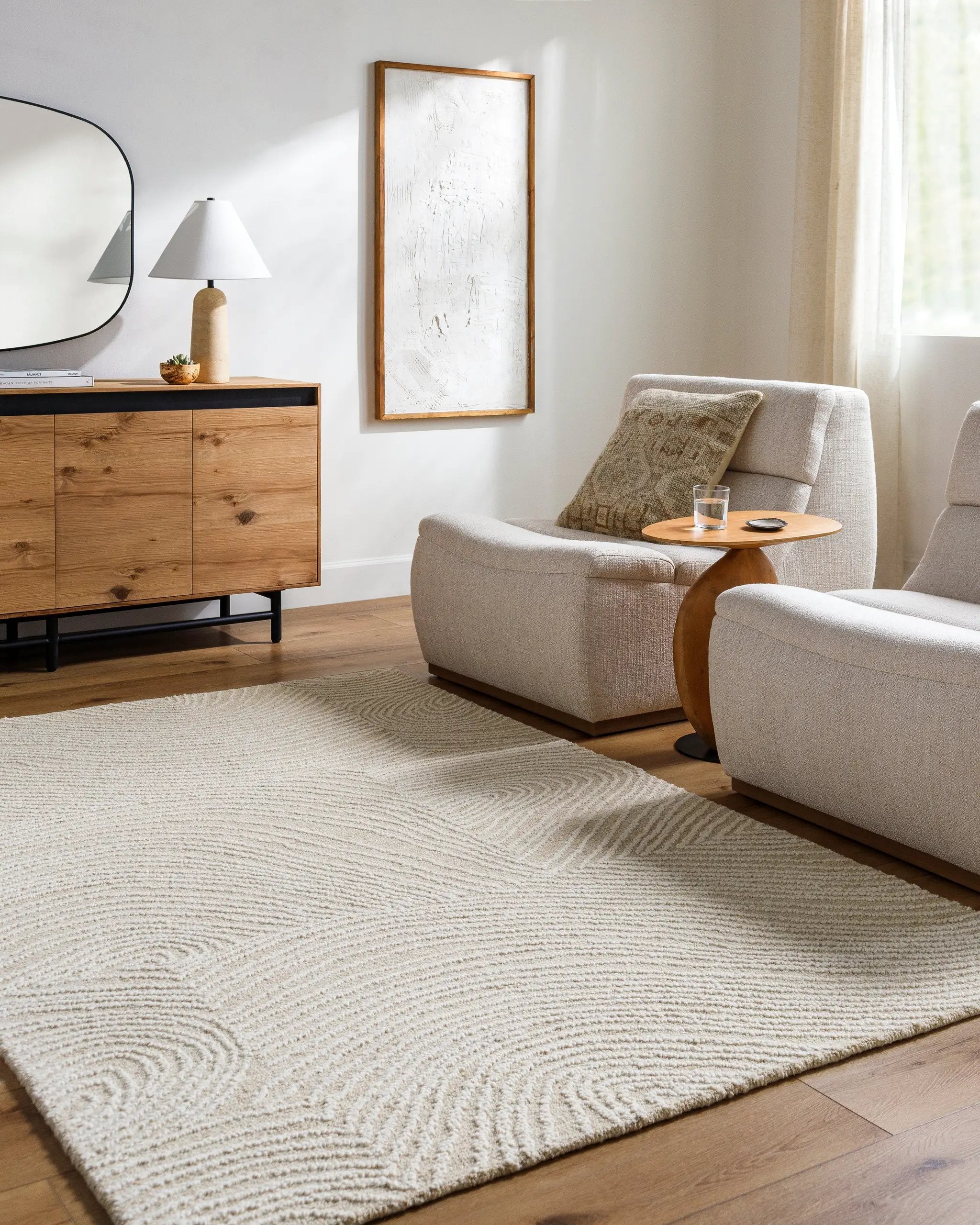 Falcao FAC-2301 Ivory Area Rug by LIVABLISS