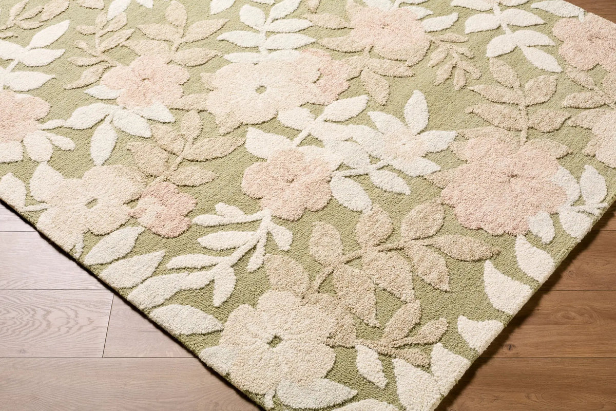 LIVABLISS Fabian FBI-2301 Olive-Green Area Rug
