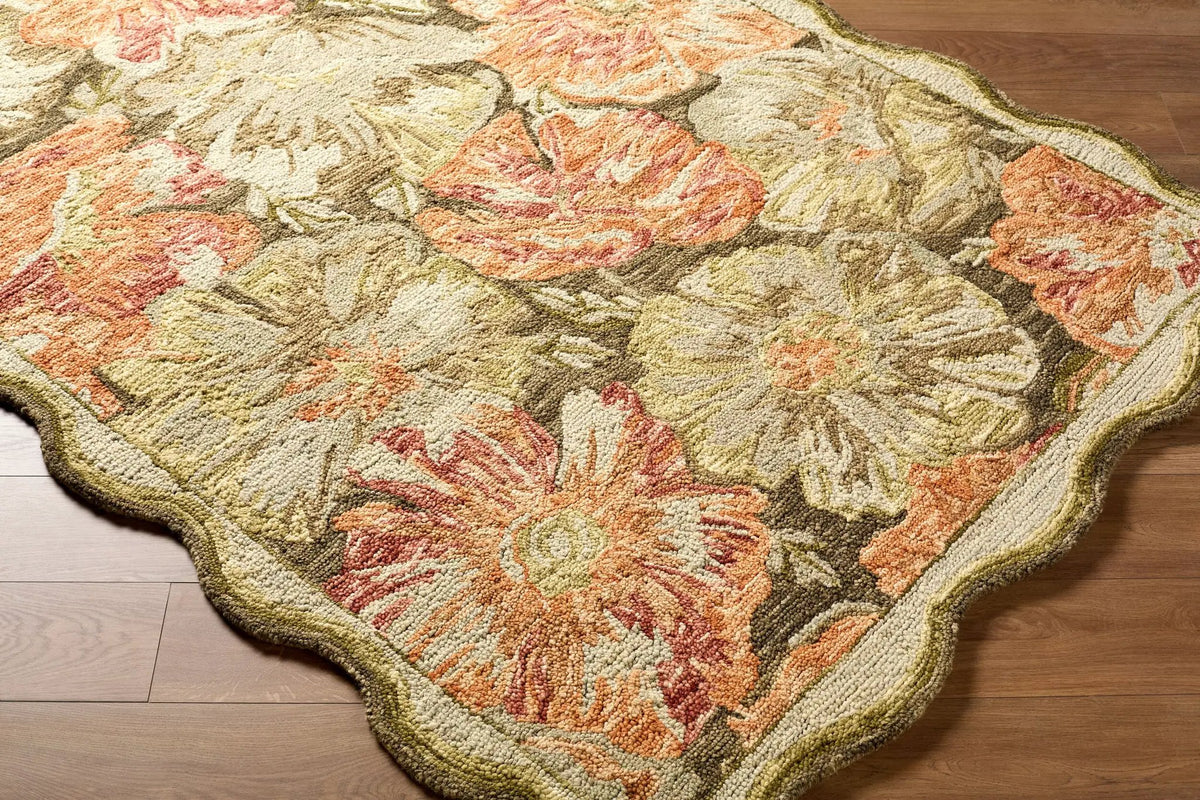 LIVABLISS Fairfax FFX-2308 Burnt-Orange Area Rug