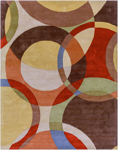 LIVABLISS Forum FM-7108 Dark-Brown Area Rug