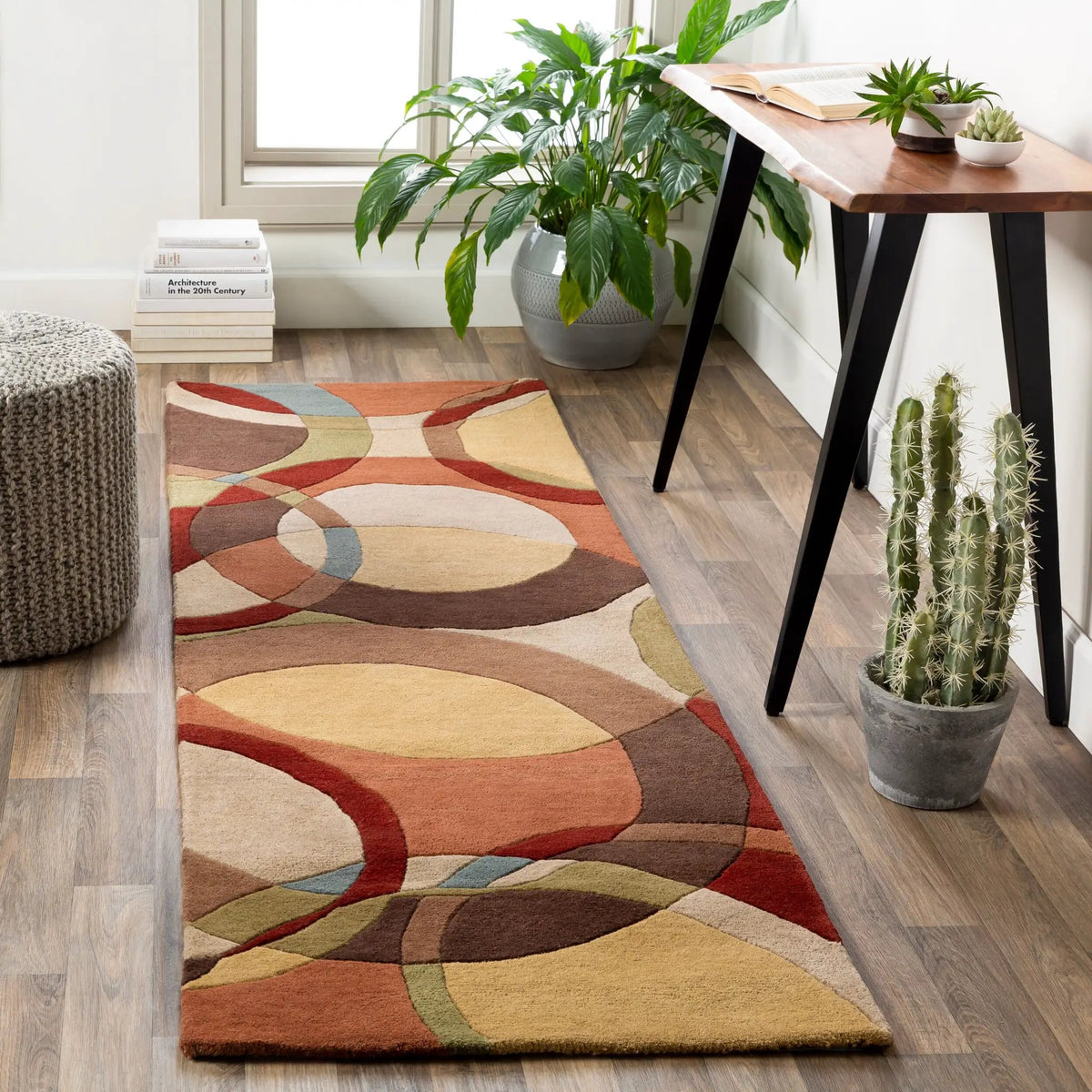 LIVABLISS Forum FM-7108 Dark-Brown Area Rug