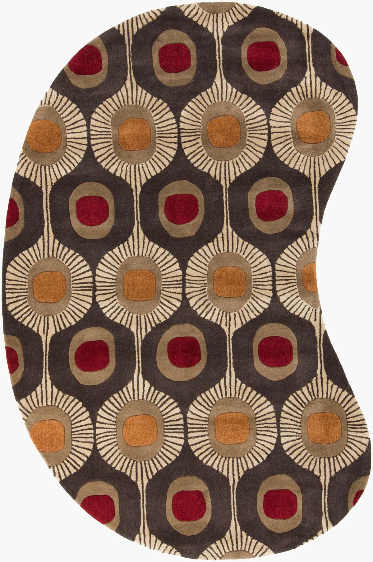 LIVABLISS Forum FM-7170 Dark-Brown Area Rug