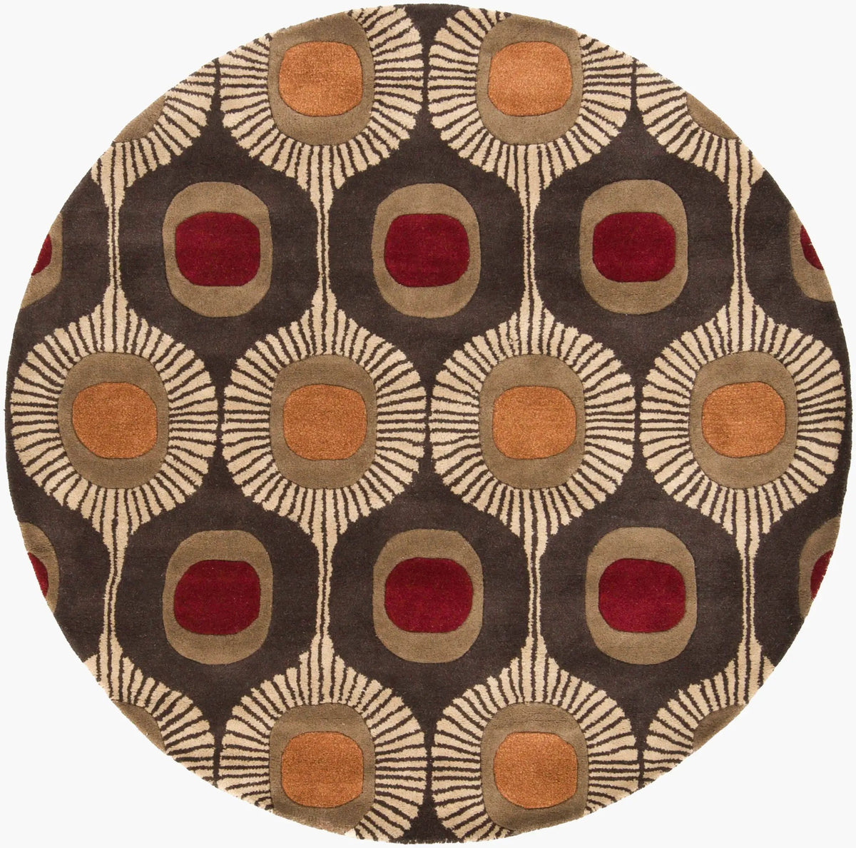LIVABLISS Forum FM-7170 Dark-Brown Area Rug