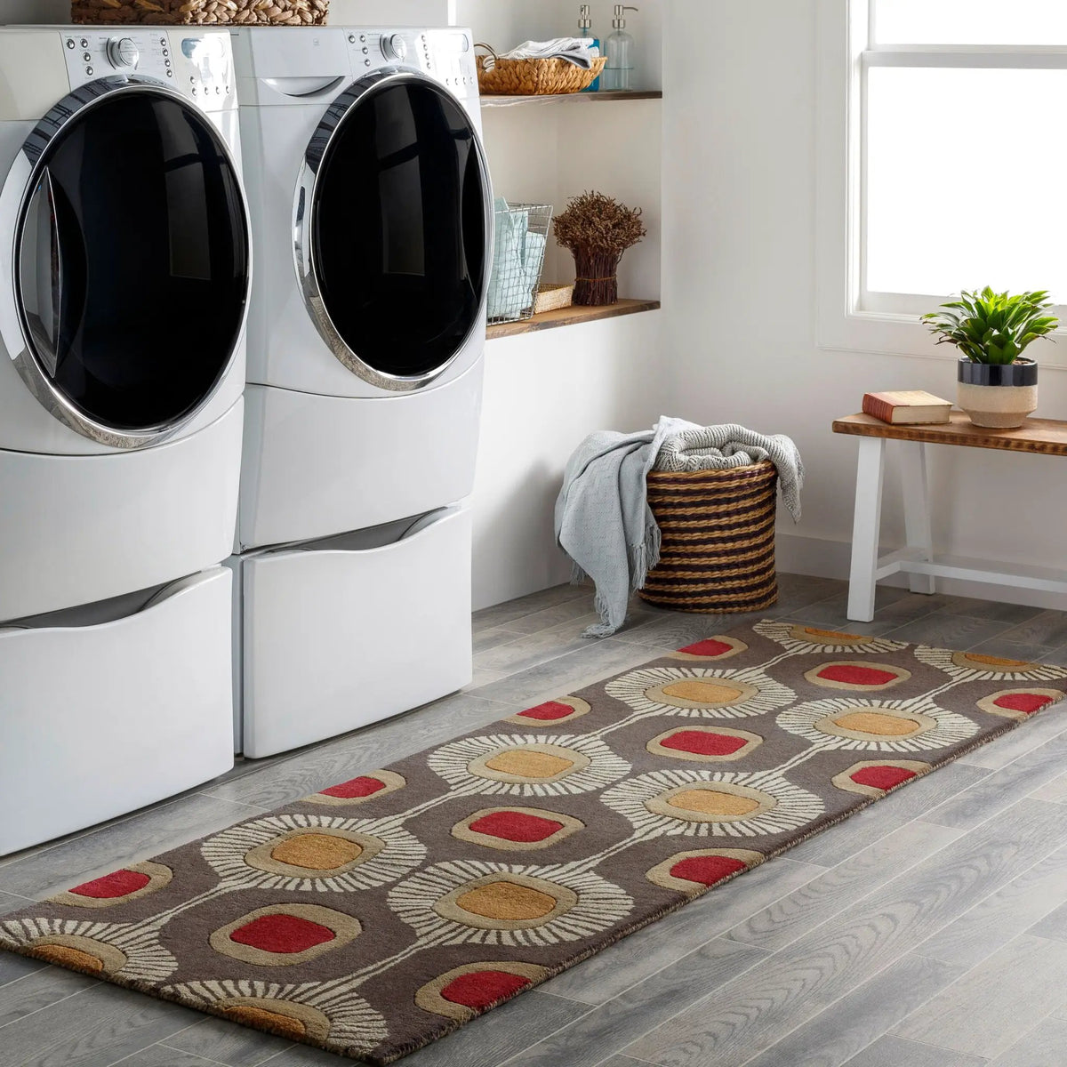 LIVABLISS Forum FM-7170 Dark-Brown Area Rug