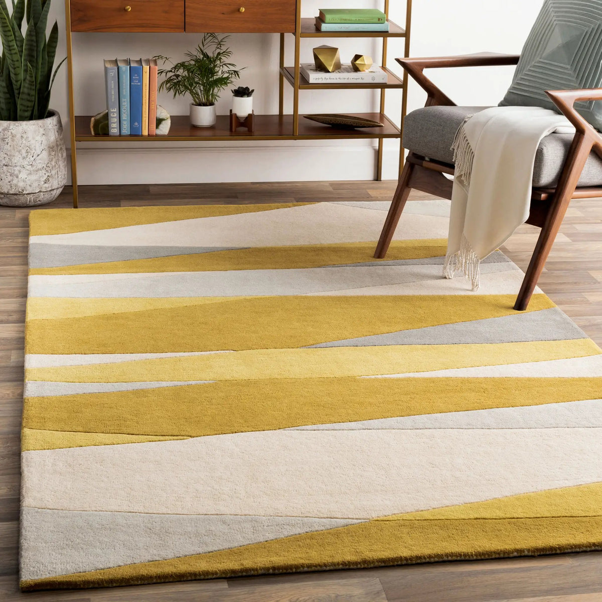 LIVABLISS Forum FM-7203 Yellow Area Rug