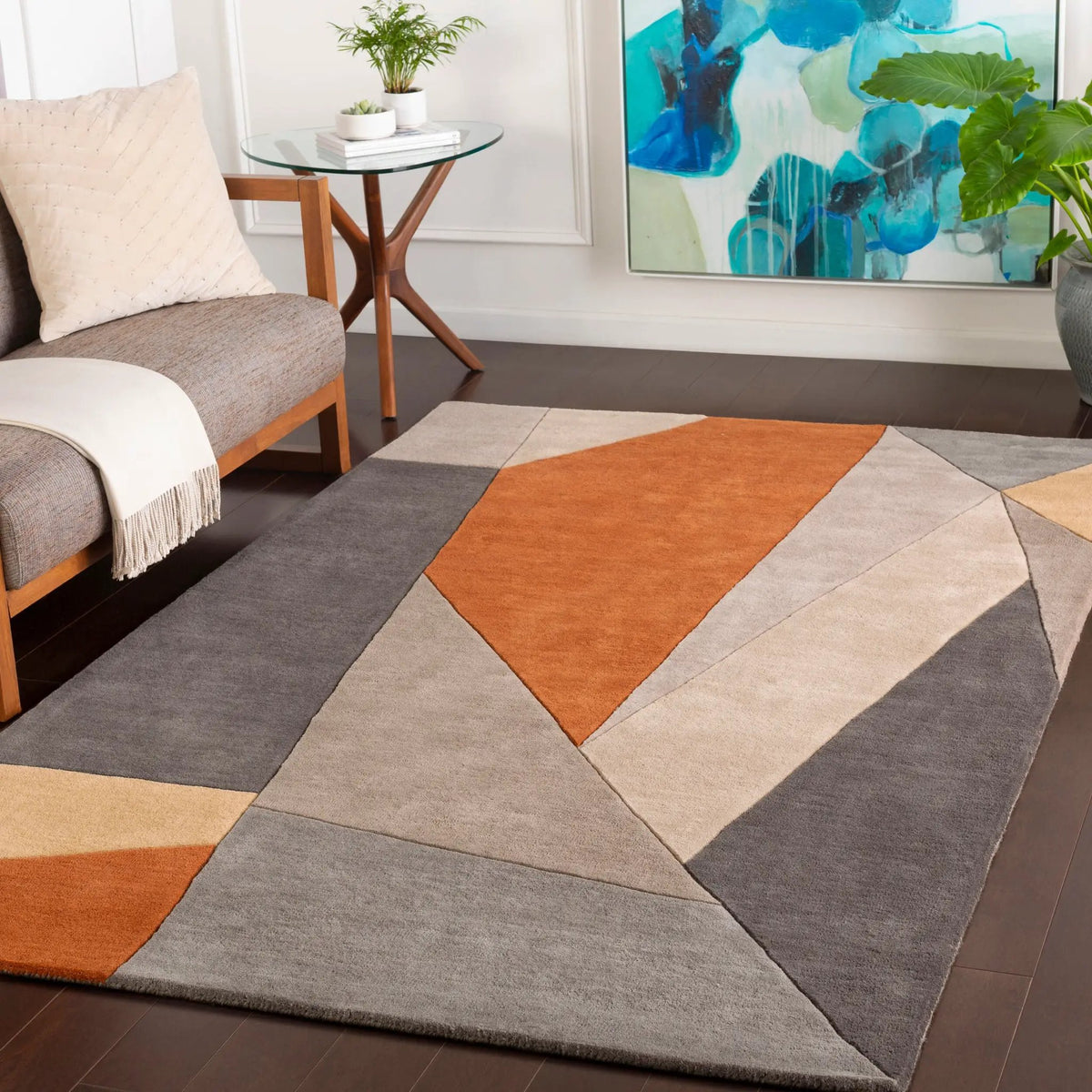 LIVABLISS Forum FM-7224 Rust Area Rug
