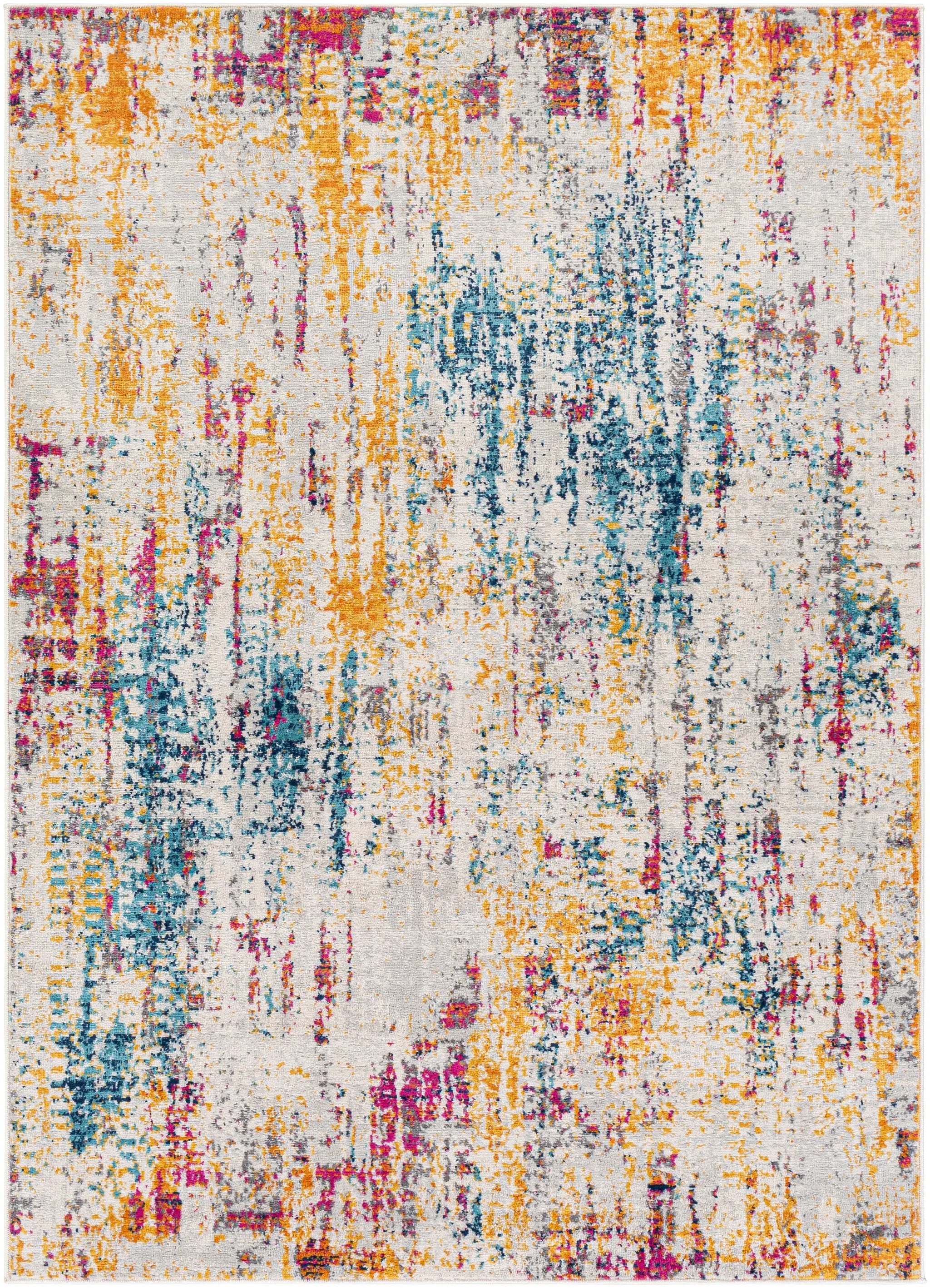 Floransa FSA-2330 Gray Area Rug by LIVABLISS