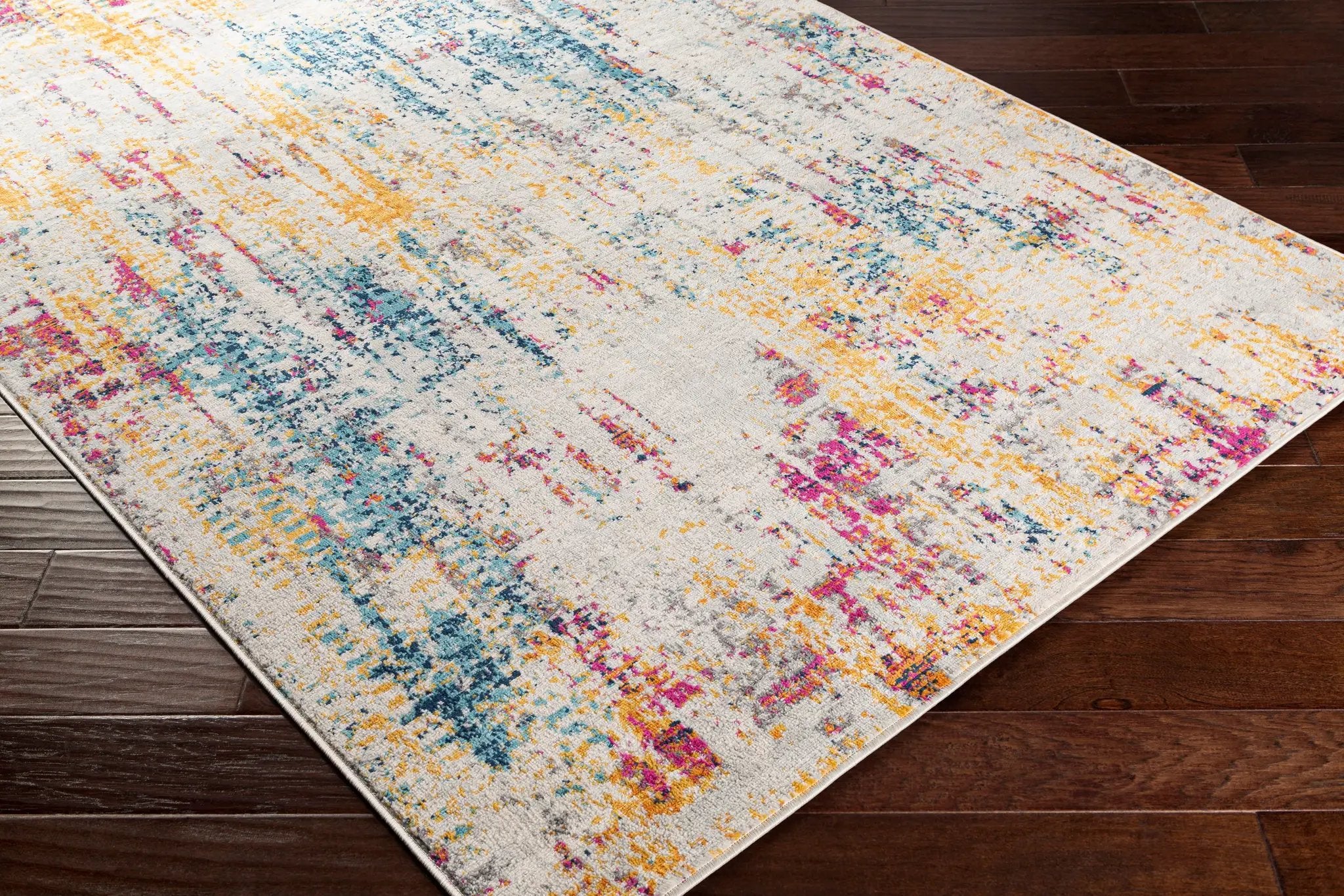 Floransa FSA-2330 Gray Area Rug by LIVABLISS