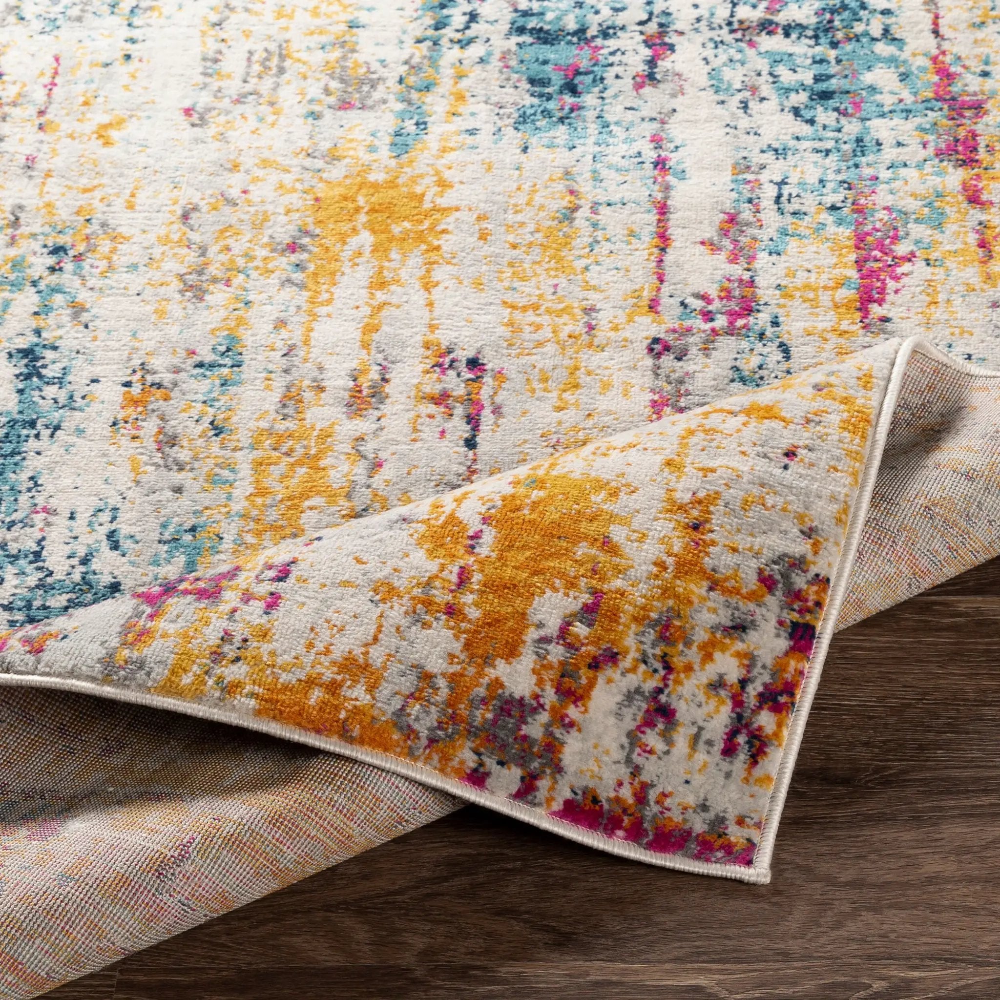 Floransa FSA-2330 Gray Area Rug by LIVABLISS