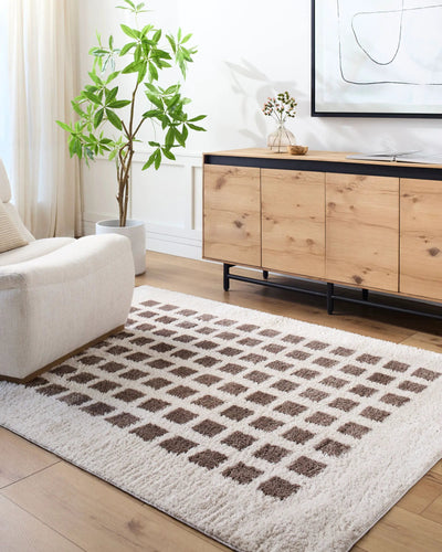 LIVABLISS Fossay Shag FSG-2318 Light-Beige Area Rug