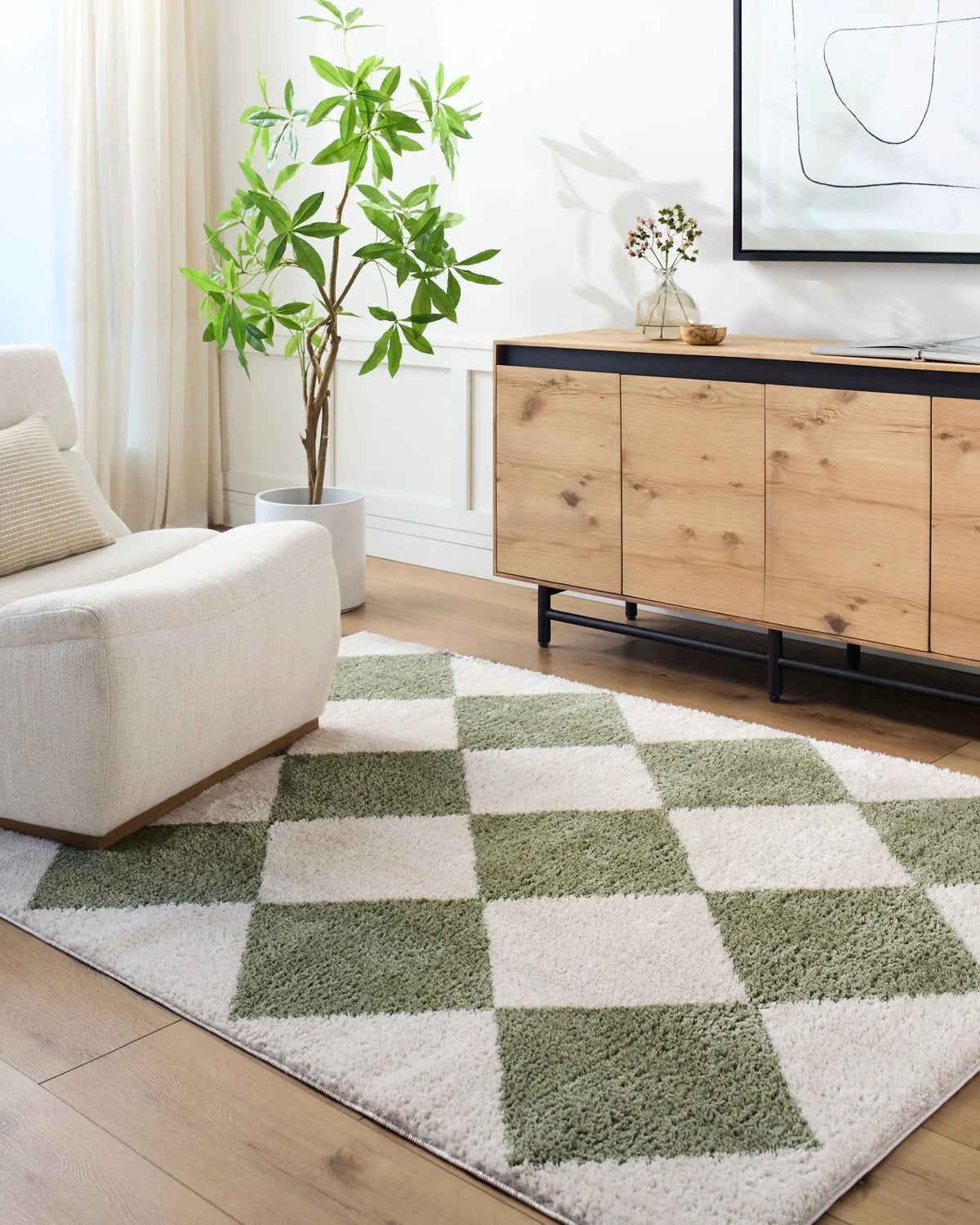 LIVABLISS Fossay Shag FSG-2325 Light-Beige Area Rug