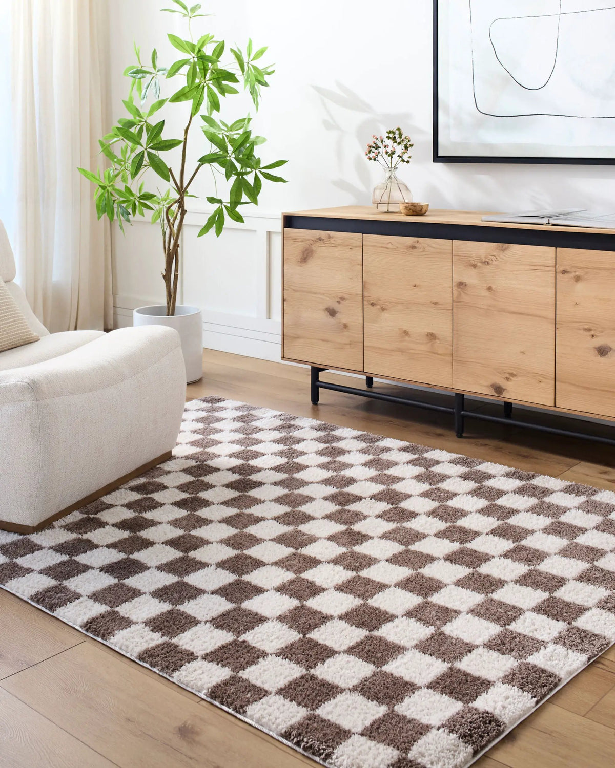 LIVABLISS Fossay Shag FSG-2328 Light-Beige Area Rug