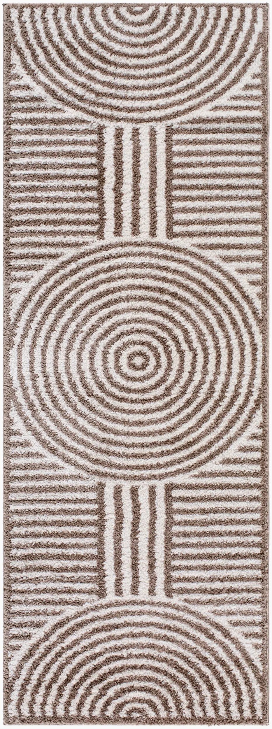 LIVABLISS Fossay Shag FSG-2331 Light-Beige Area Rug