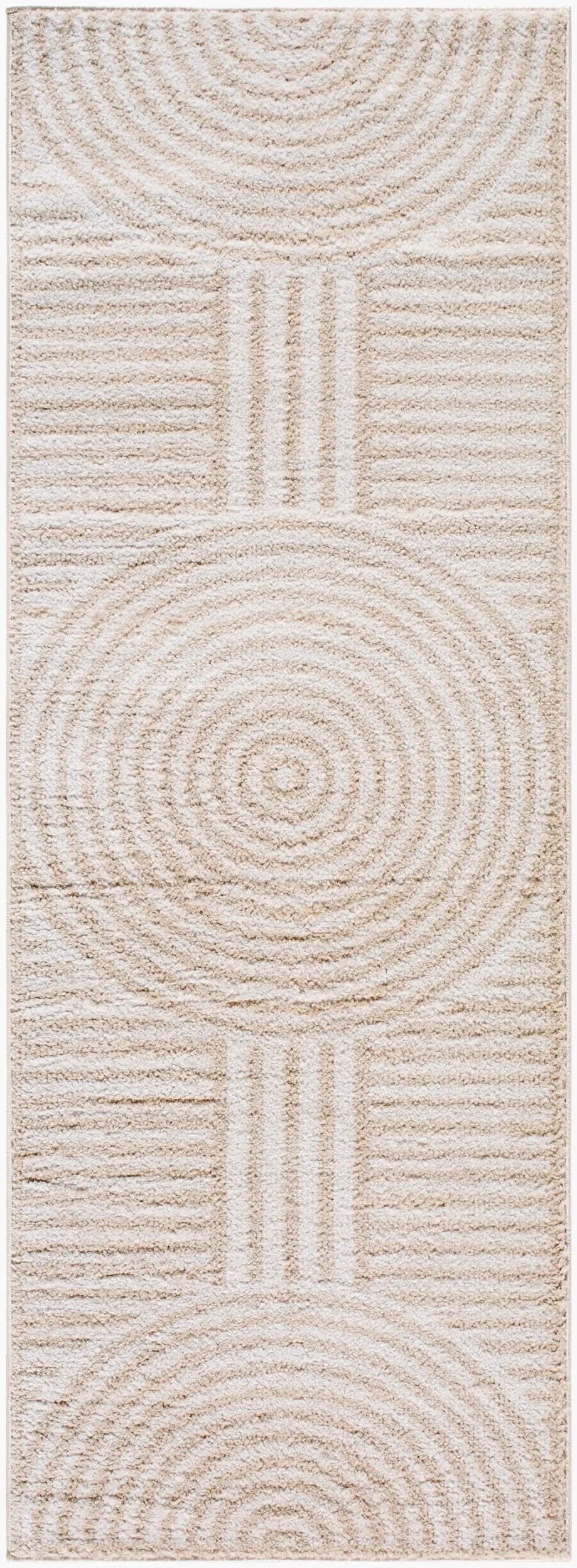 LIVABLISS Fossay Shag FSG-2332 Light-Beige Area Rug