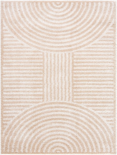 LIVABLISS Fossay Shag FSG-2332 Light-Beige Area Rug