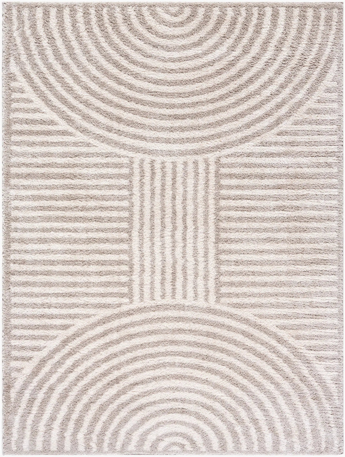 LIVABLISS Fossay Shag FSG-2335 Light-Beige Area Rug