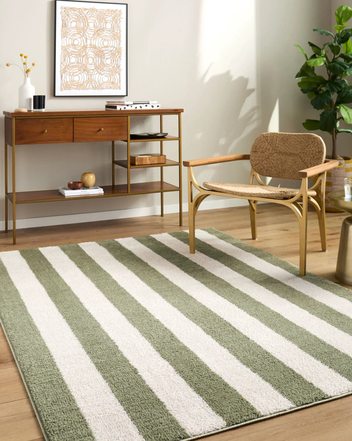 LIVABLISS Fossay Shag FSG-2346 Cream Area Rug