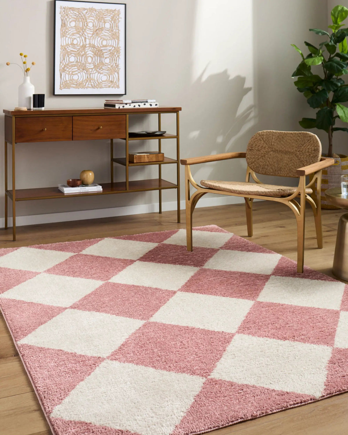LIVABLISS Fossay Shag FSG-2355 Rose Area Rug