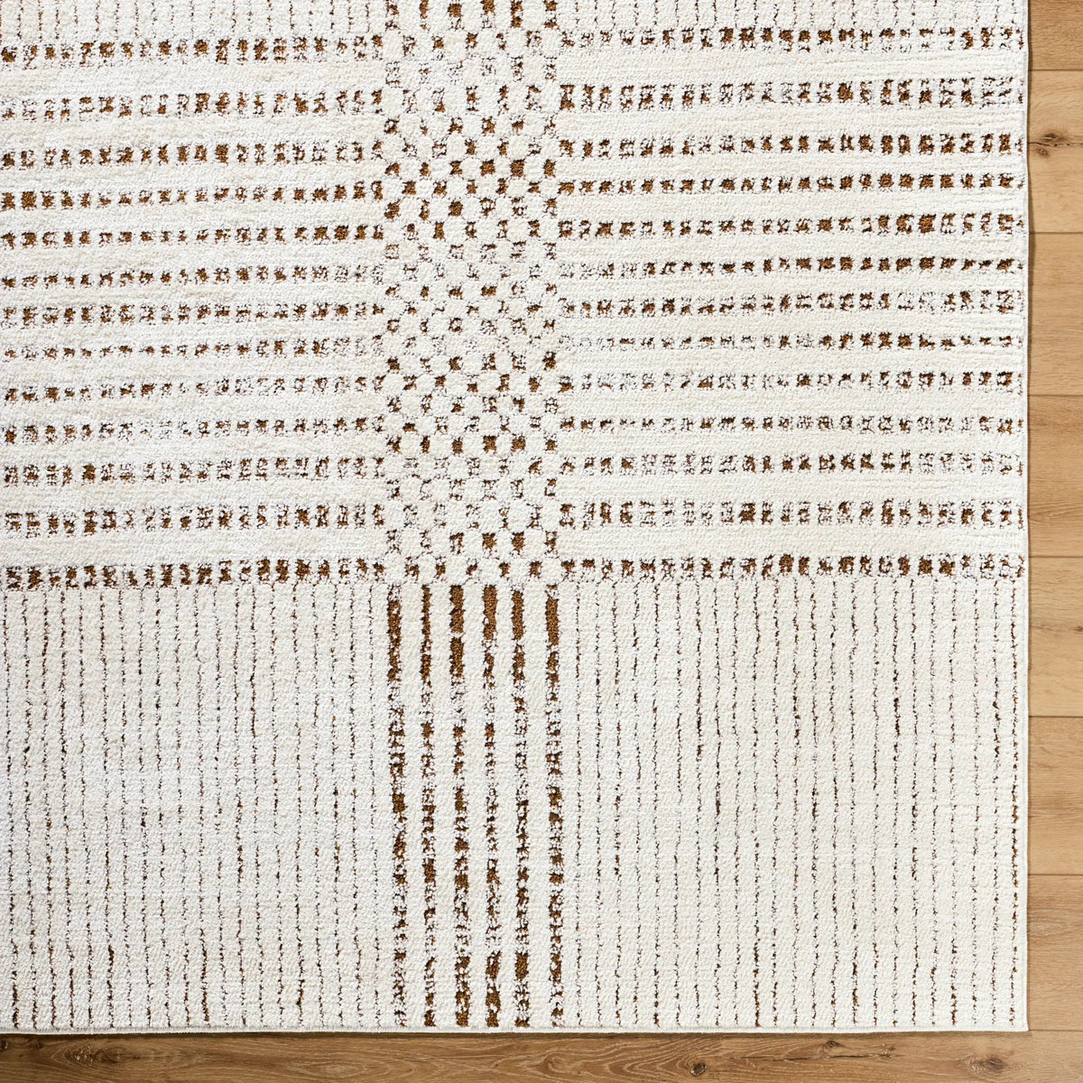 Architect GAAR-2303 Ivory / Dark Brown Area Rug by Galey Alix x LIVABLISS