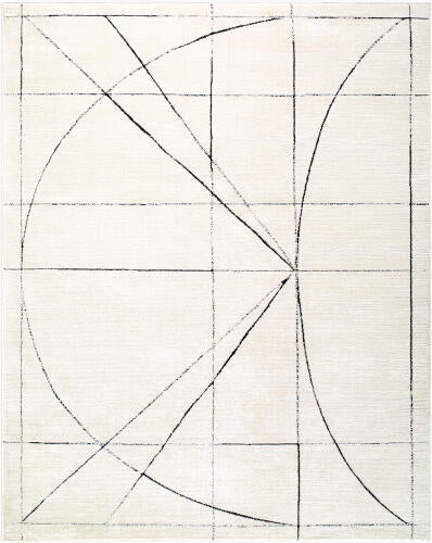 Galey Alix Architect GAAR-2304 Ivory Area Rug by LIVABLISS