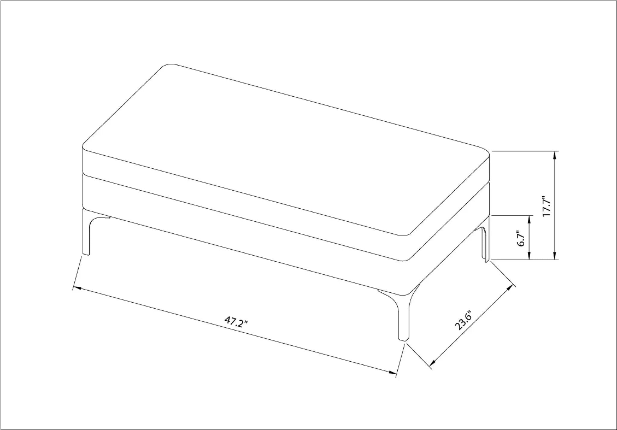 Benjamin GABJ-001 Bench by LIVABLISS