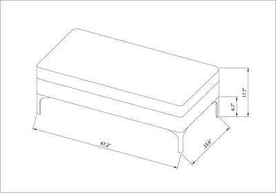 LIVABLISS Benjamin GABJ-001 Dining Bench