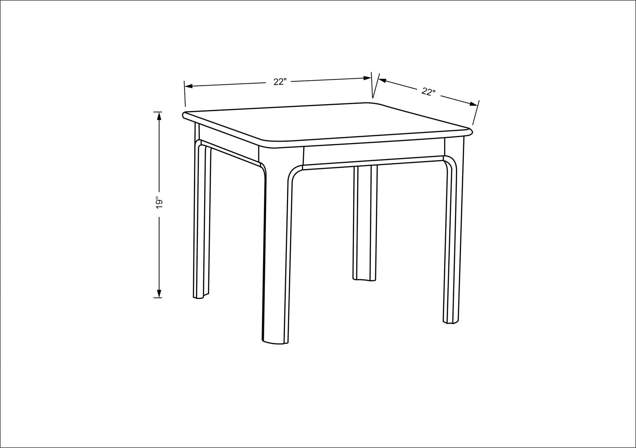 Blair GABR-001 End Table by LIVABLISS