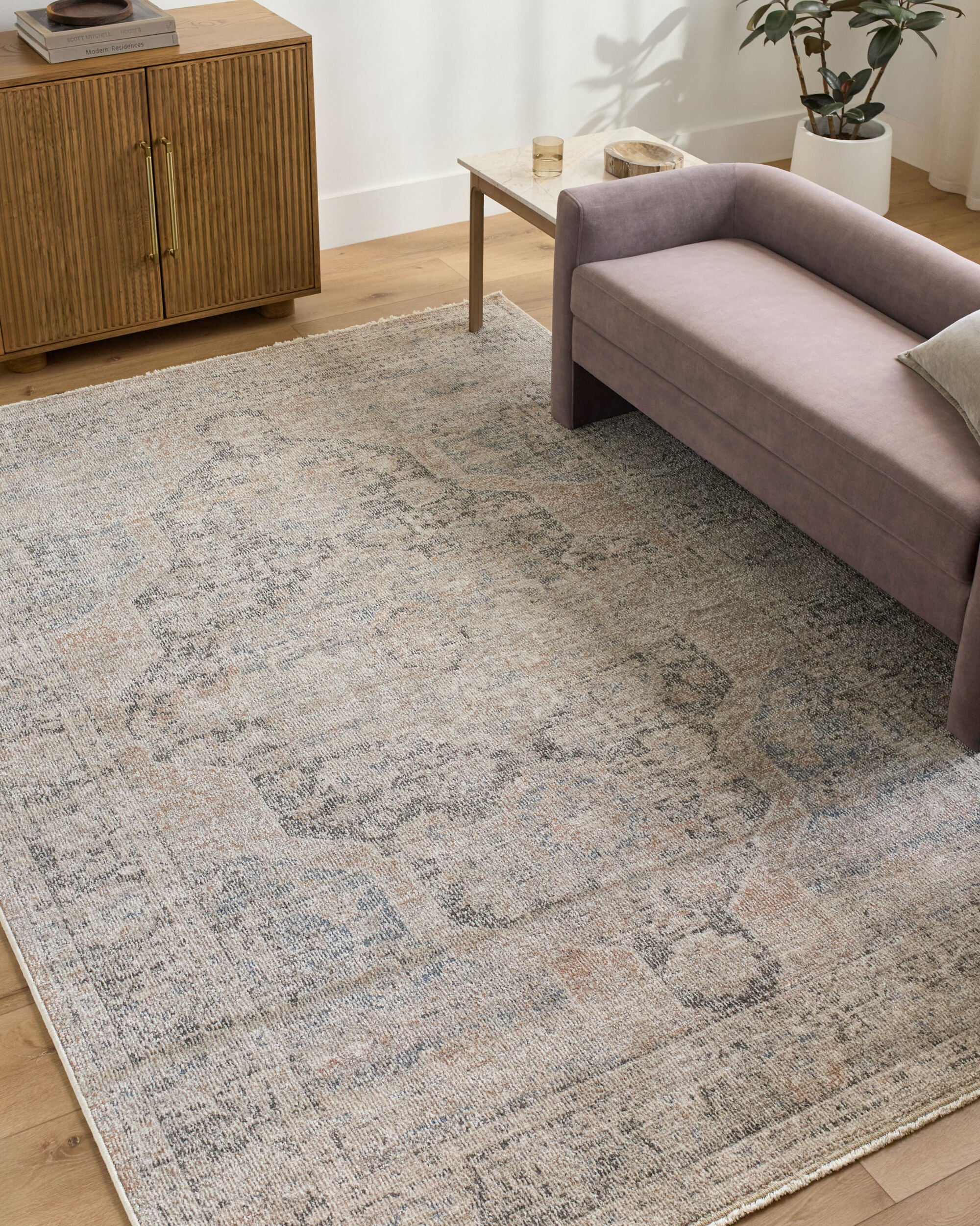 Galey Alix x LIVABLISS Maria Elena GADA-2303 Dark Brown Area Rug 