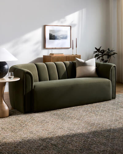 Galey Alix Myrtle Avenue GAMY-2301 Olive Area Rug by LIVABLISS