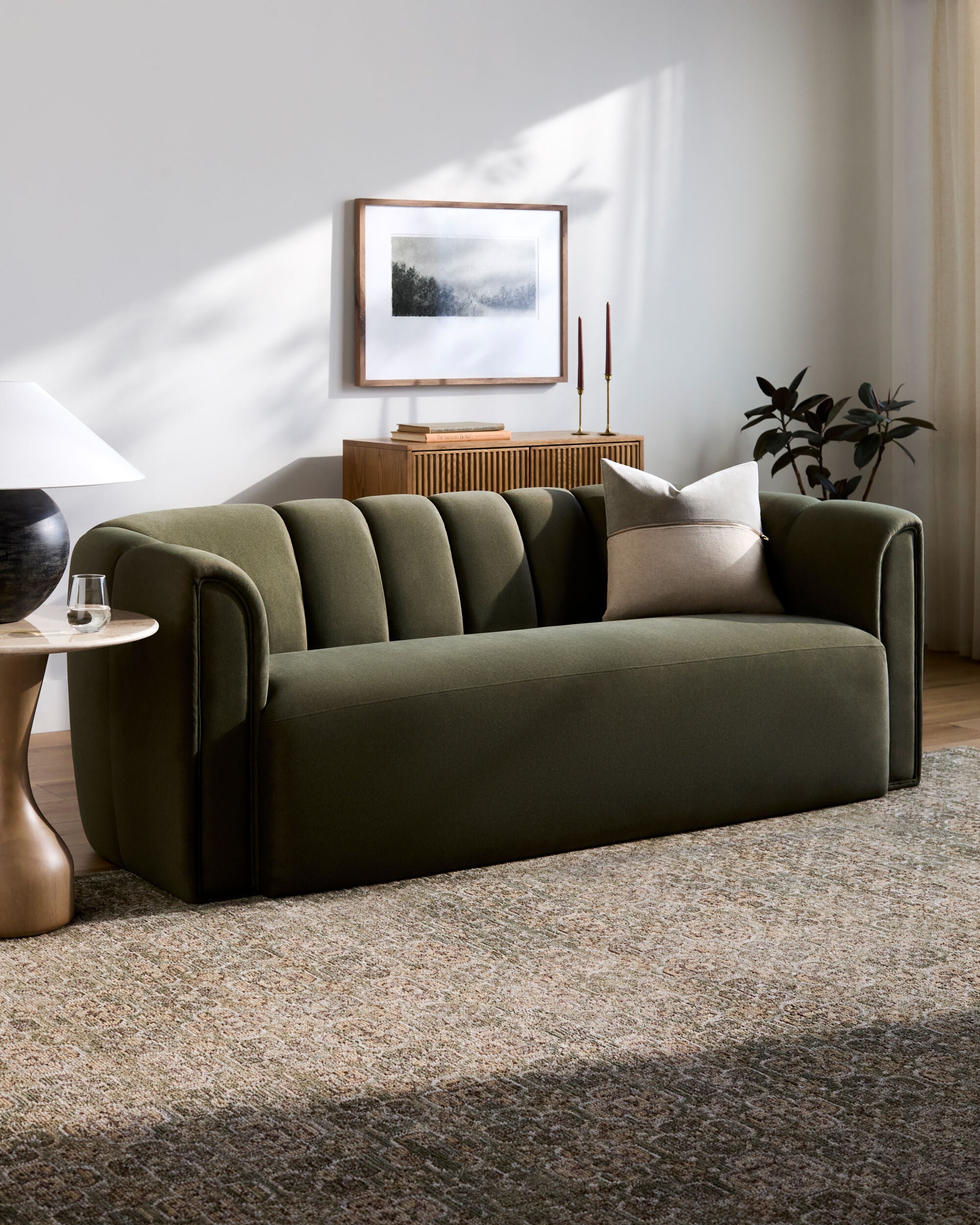 Galey Alix Myrtle Avenue GAMY-2301 Olive Area Rug by LIVABLISS