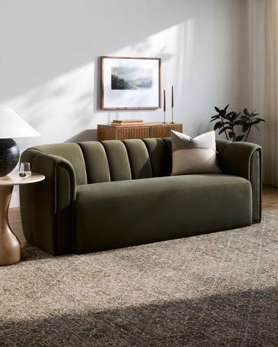 Galey Alix Myrtle Avenue GAMY-2301 Olive Area Rug by LIVABLISS