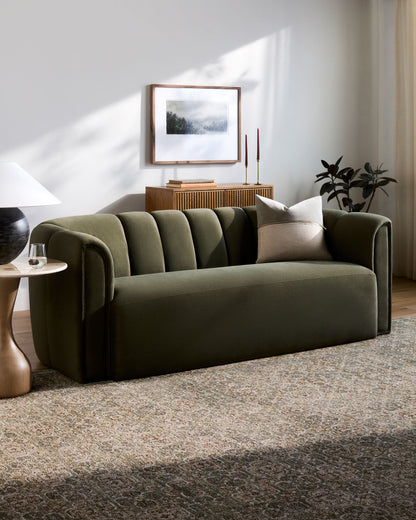 Galey Alix Myrtle Avenue GAMY-2301 Olive Area Rug by LIVABLISS
